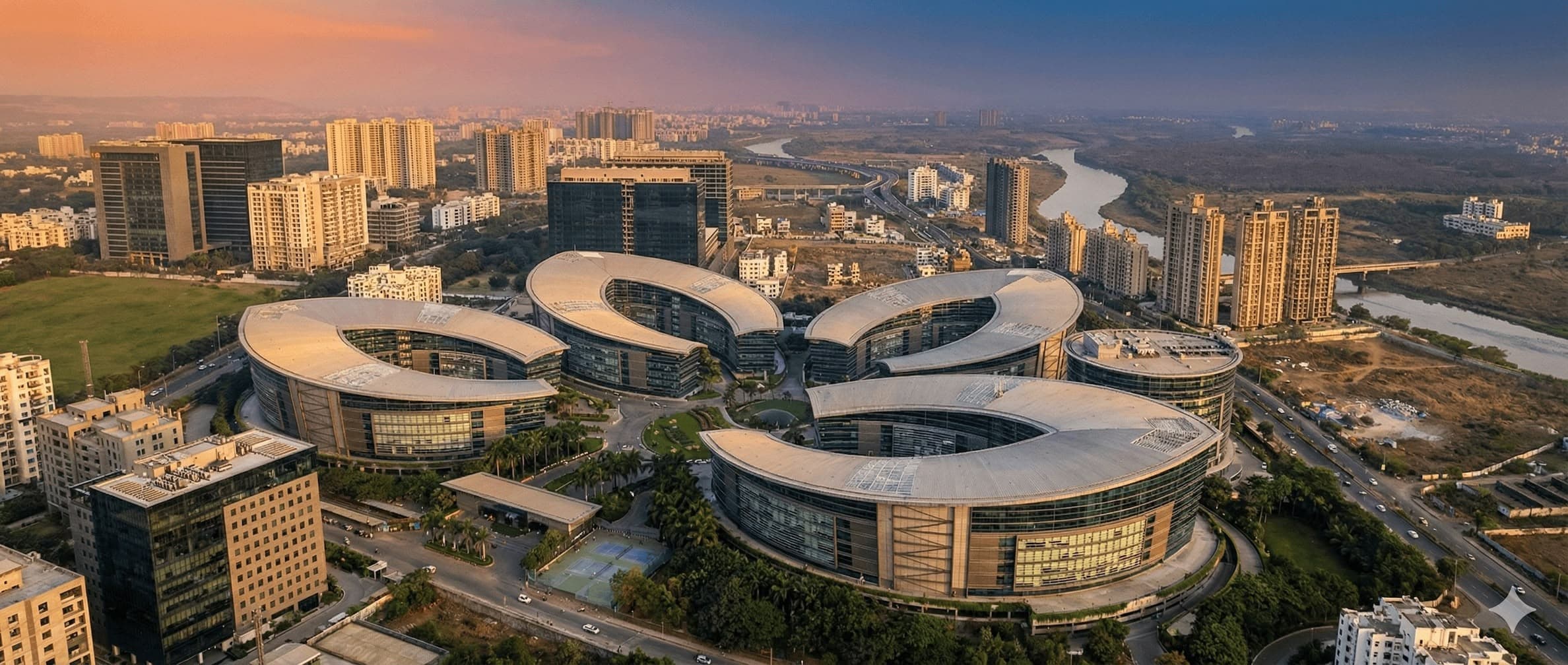 Kharadi, Pune aerial view